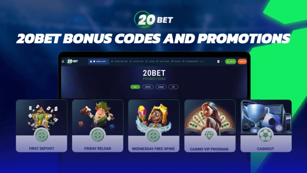 Kaszinózsetonok és rulettasztal a 20bet casino témájához